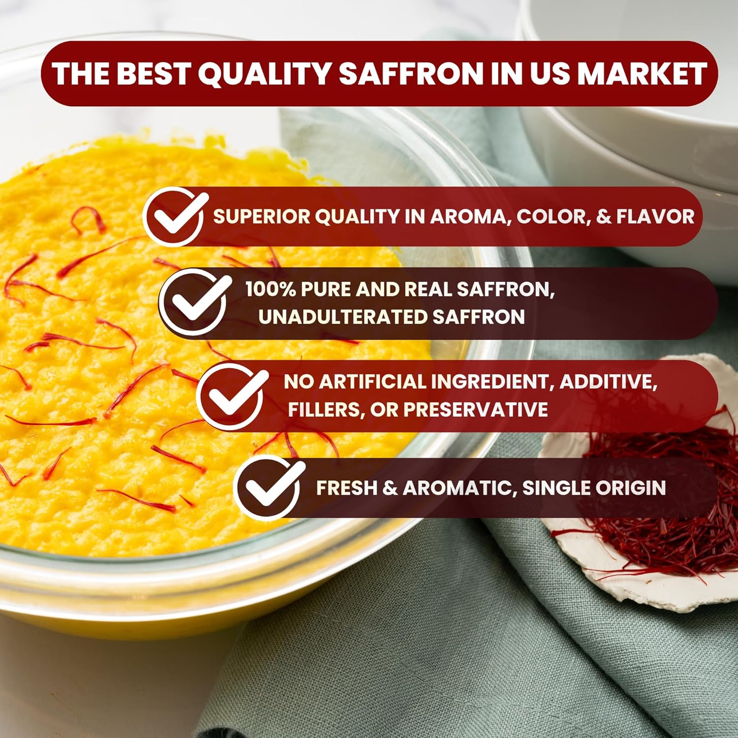 1gr Super Negin Fresh and Pure Afghan Saffron Threads