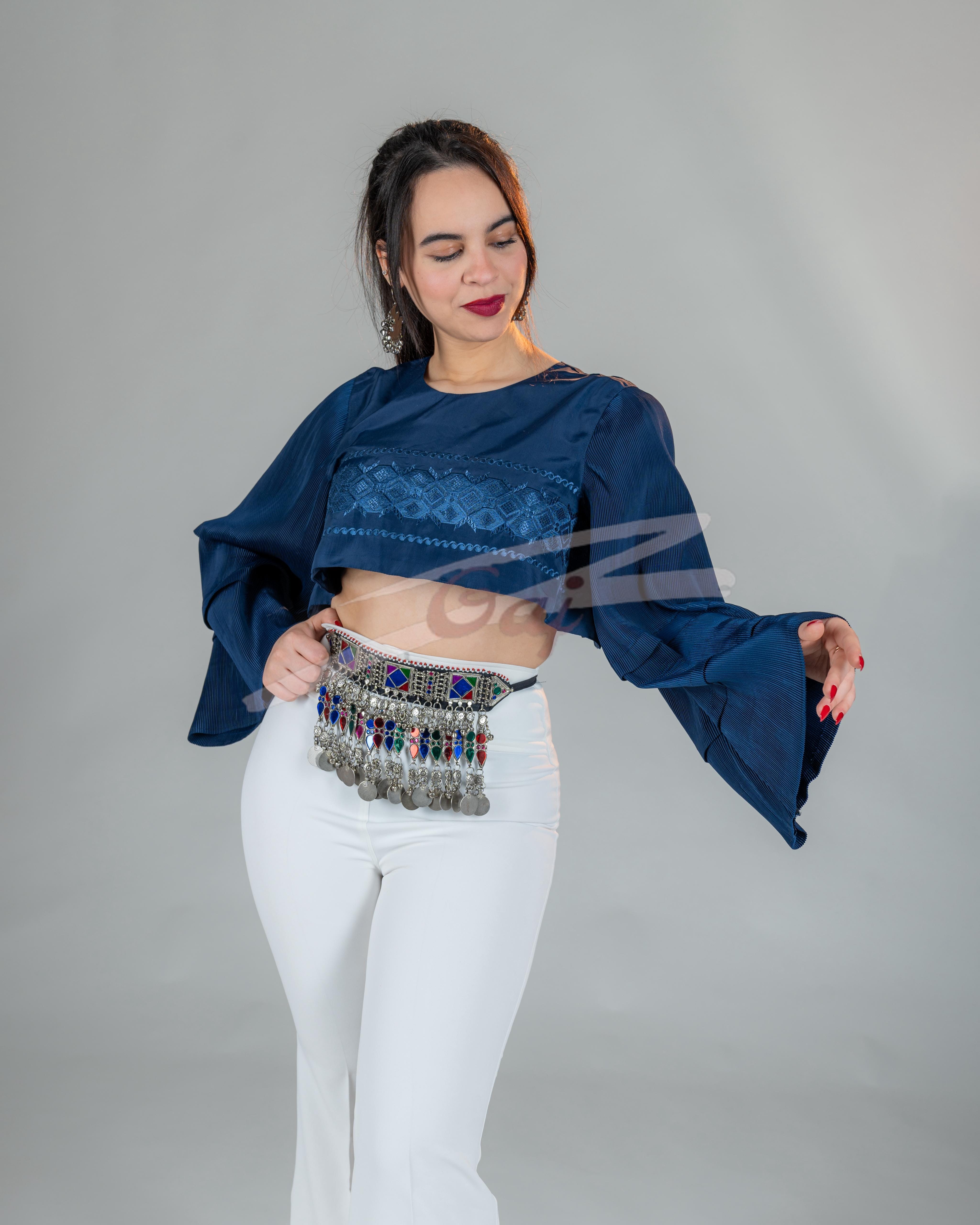 Hand Embroidered Top Trouser Set