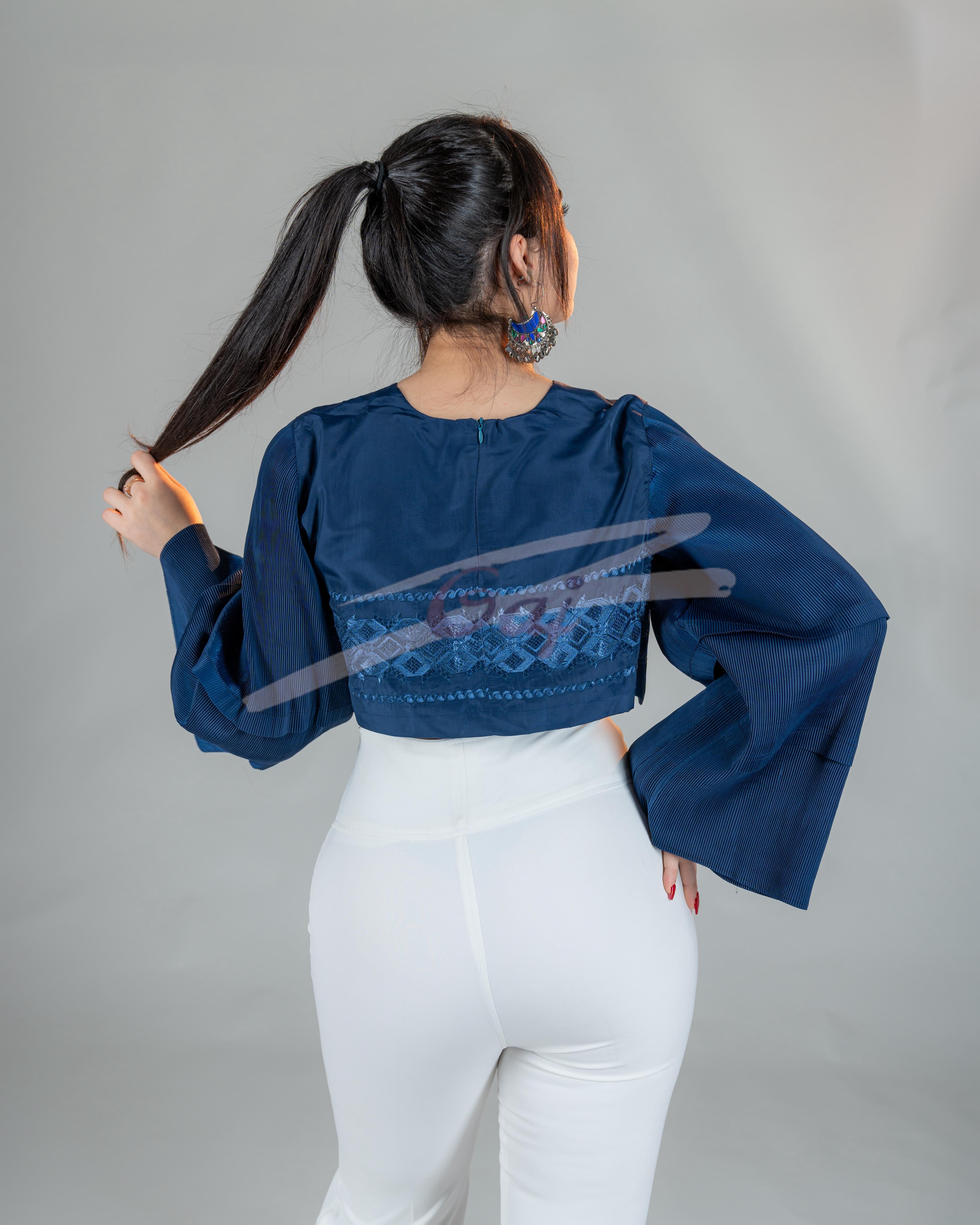 Hand Embroidered Top Trouser Set