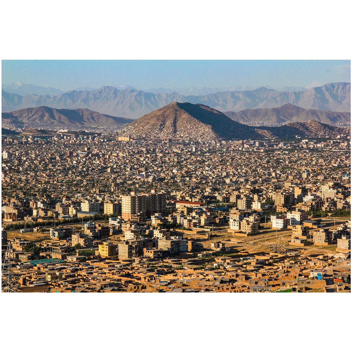 Kabul City from Above Landscape Photo