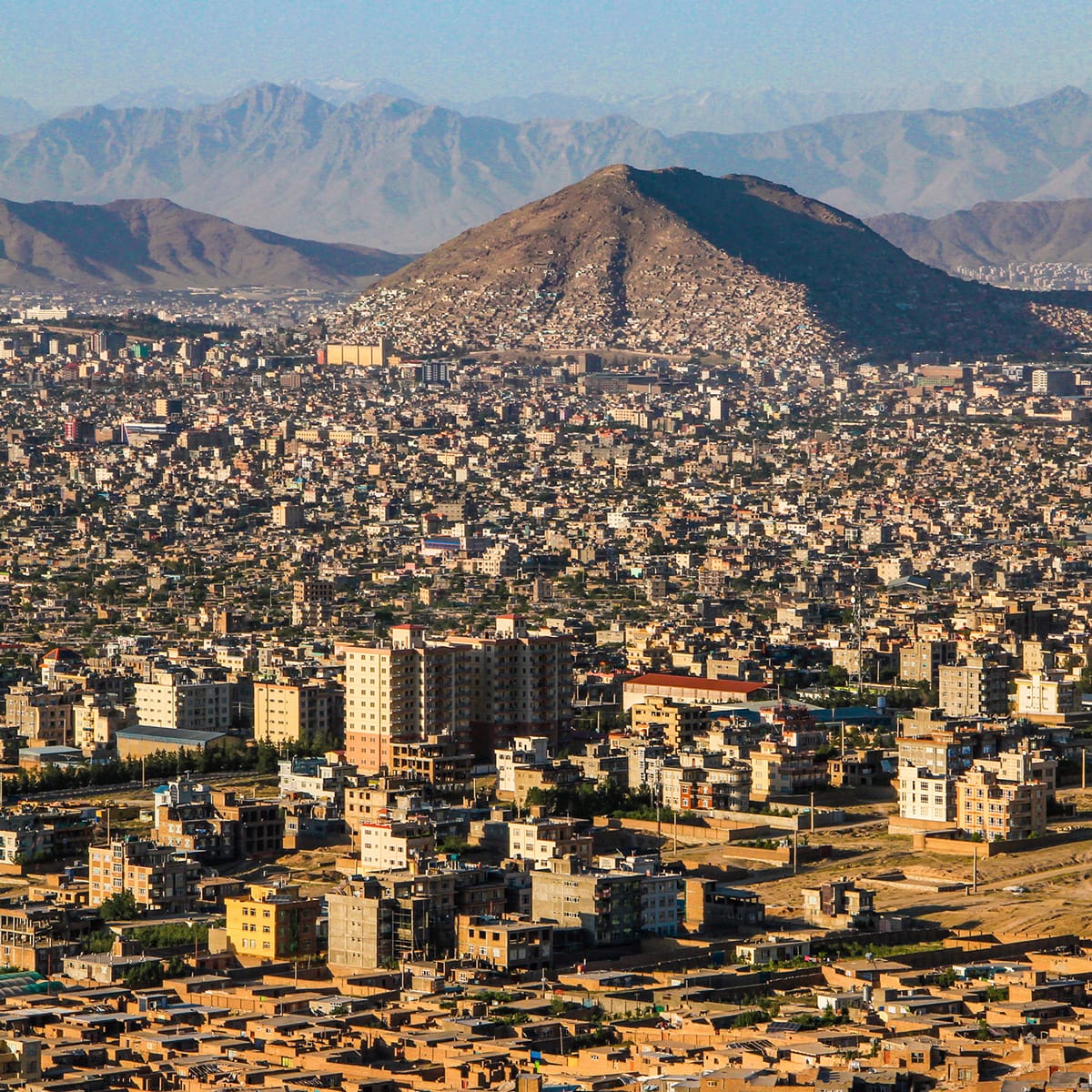 Kabul City from Above Landscape Photo