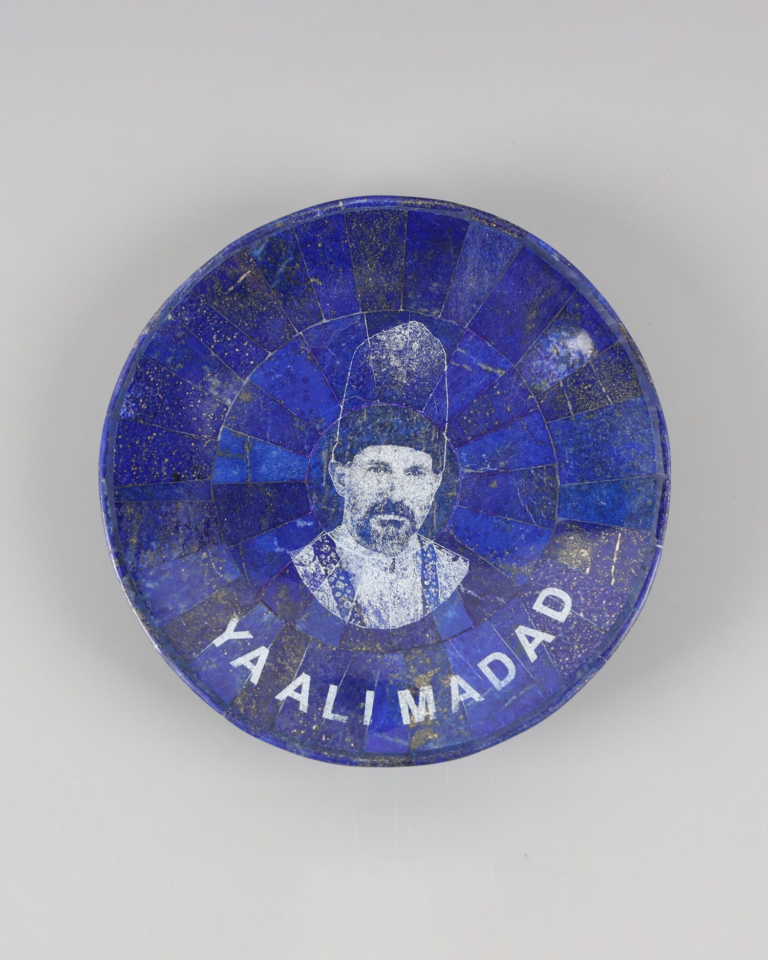 Lapis Lazuli Decorative Plate with Custom Photo or Name Engraving (with Gift Box)