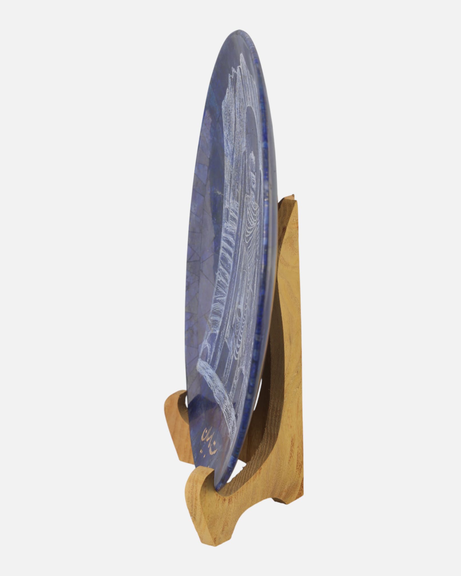 Bamiyan Buddha Lapis Lazuli Plate | Handcrafted Decorative Plate