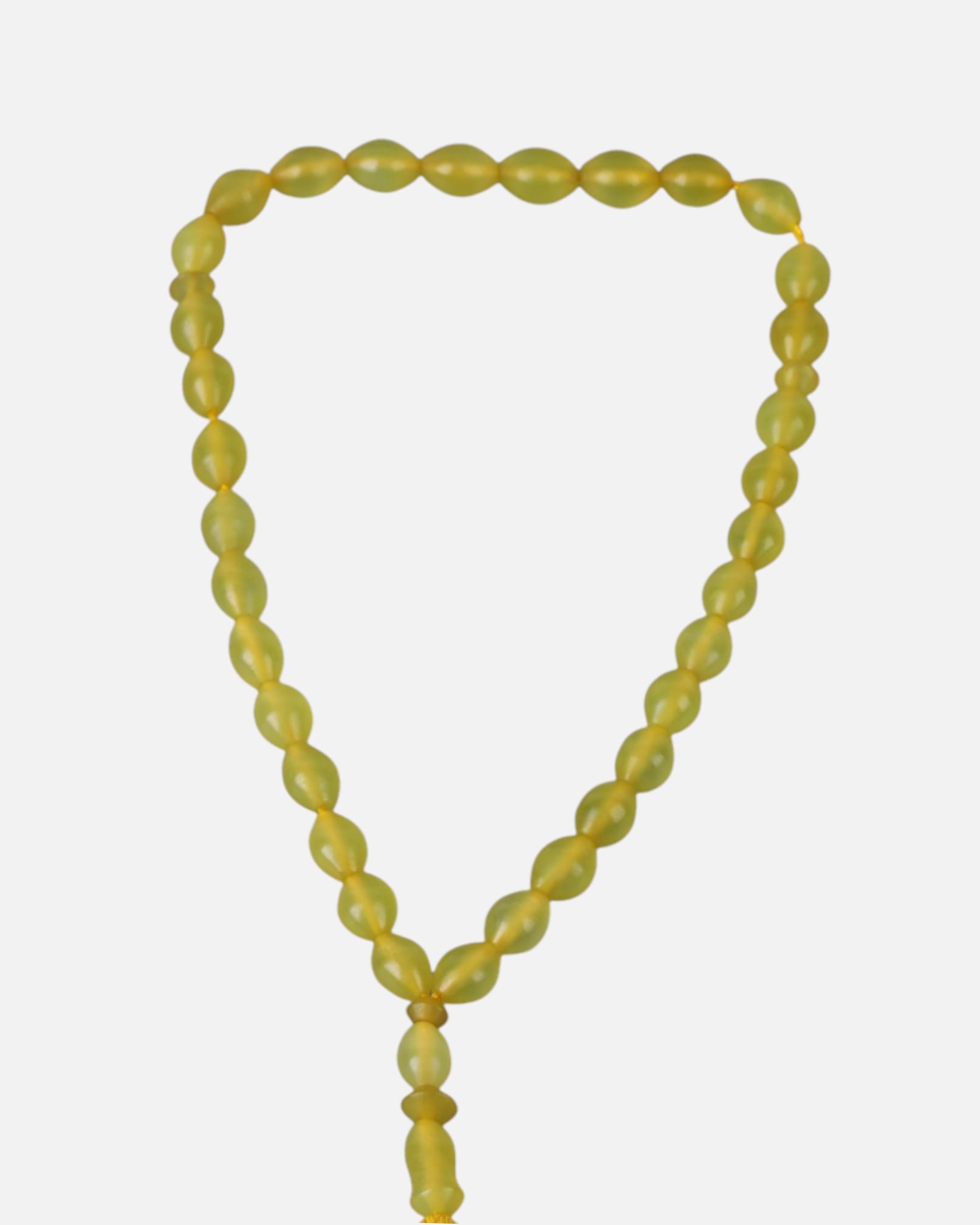 Shamquds Prayer Beads (Tasbih) | Handmade Beads with Yellow Tassel
