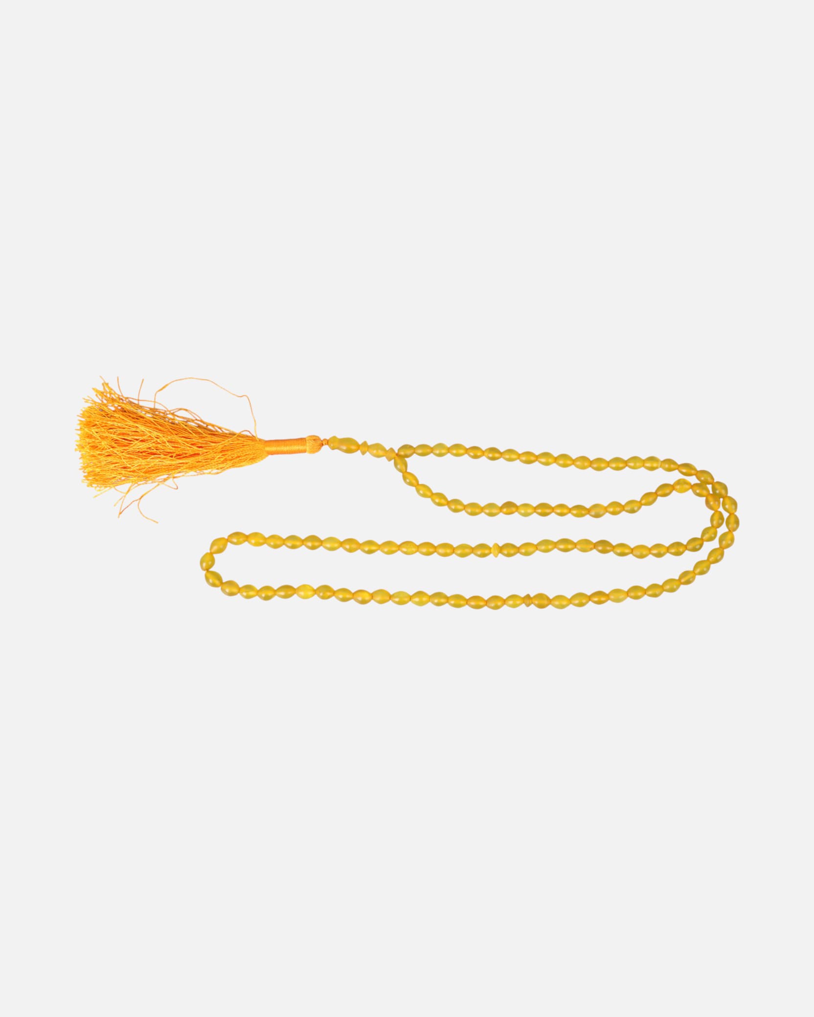 Shamquds Prayer Beads (Tasbih) | Handmade Yellow Beads with Tassel