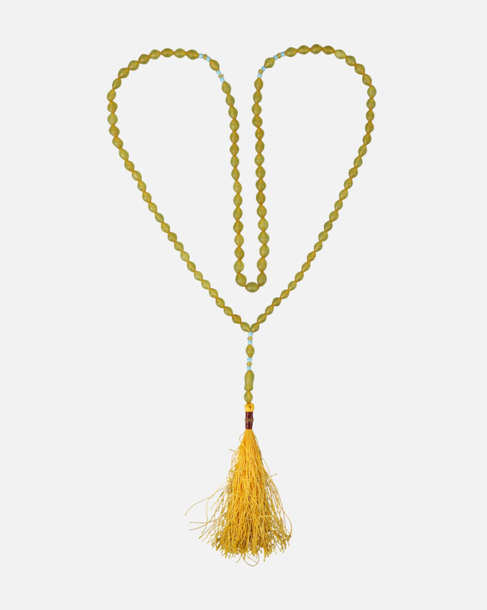 Shamquds Prayer Beads | Handmade Yellow Tassel