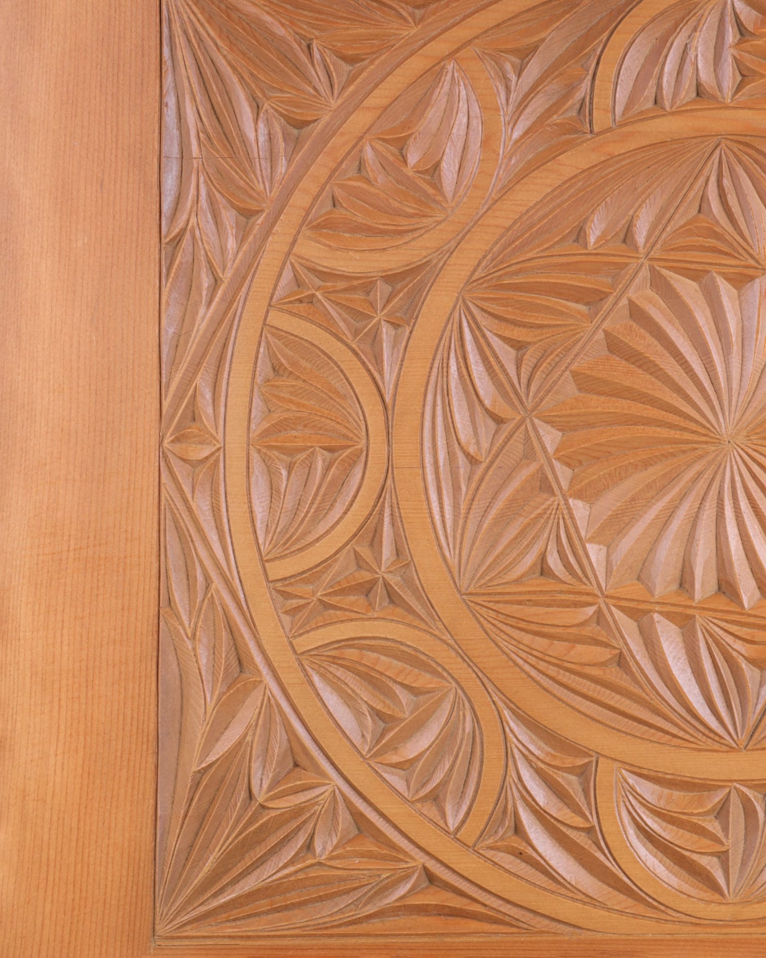 Nuristani Design Wooden Frame Artwork | Handcrafted Archa Wood Carving | 61x61 cm