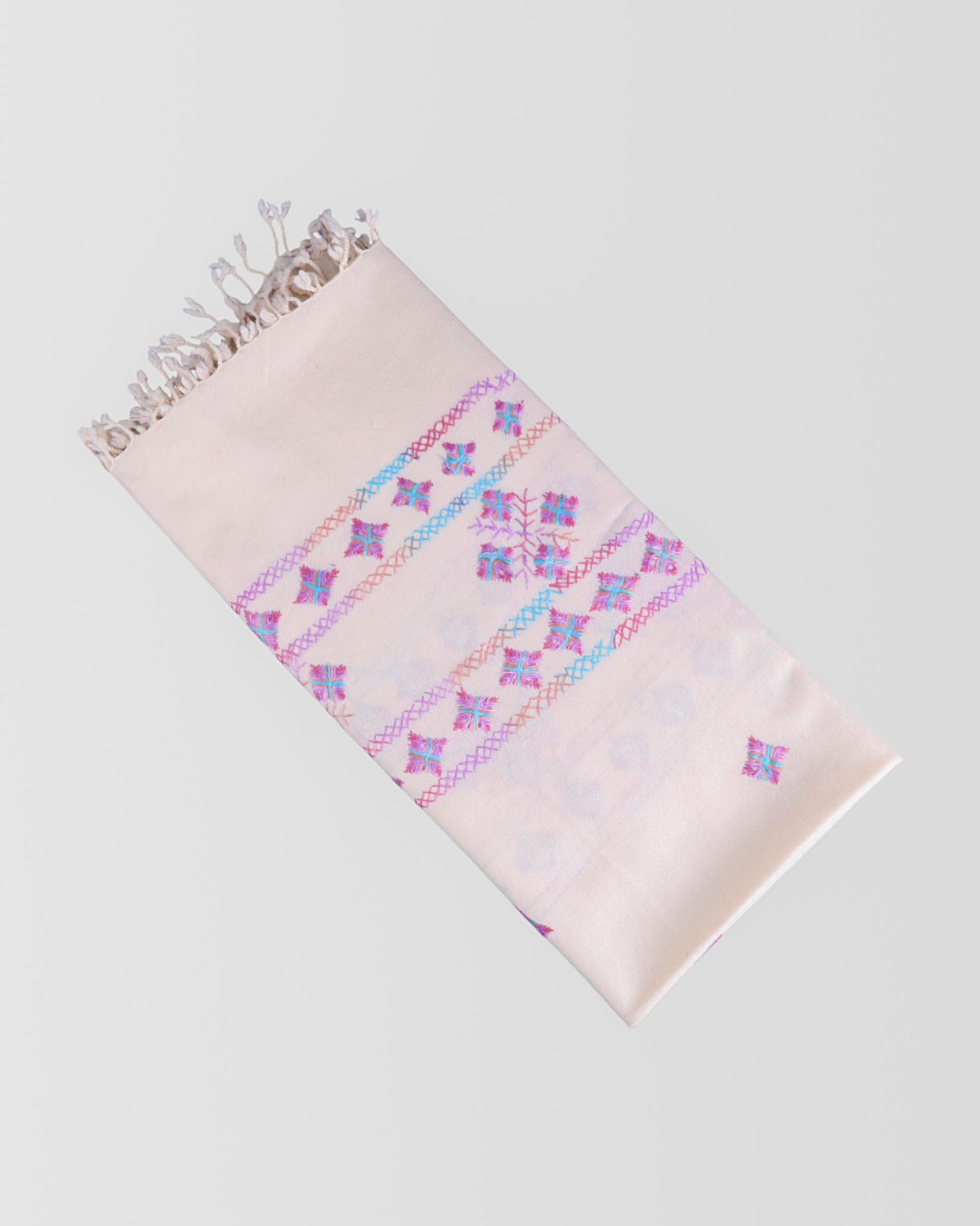 Wool Shawl | Handwoven Traditional Shalani with Colorful Embroidery
