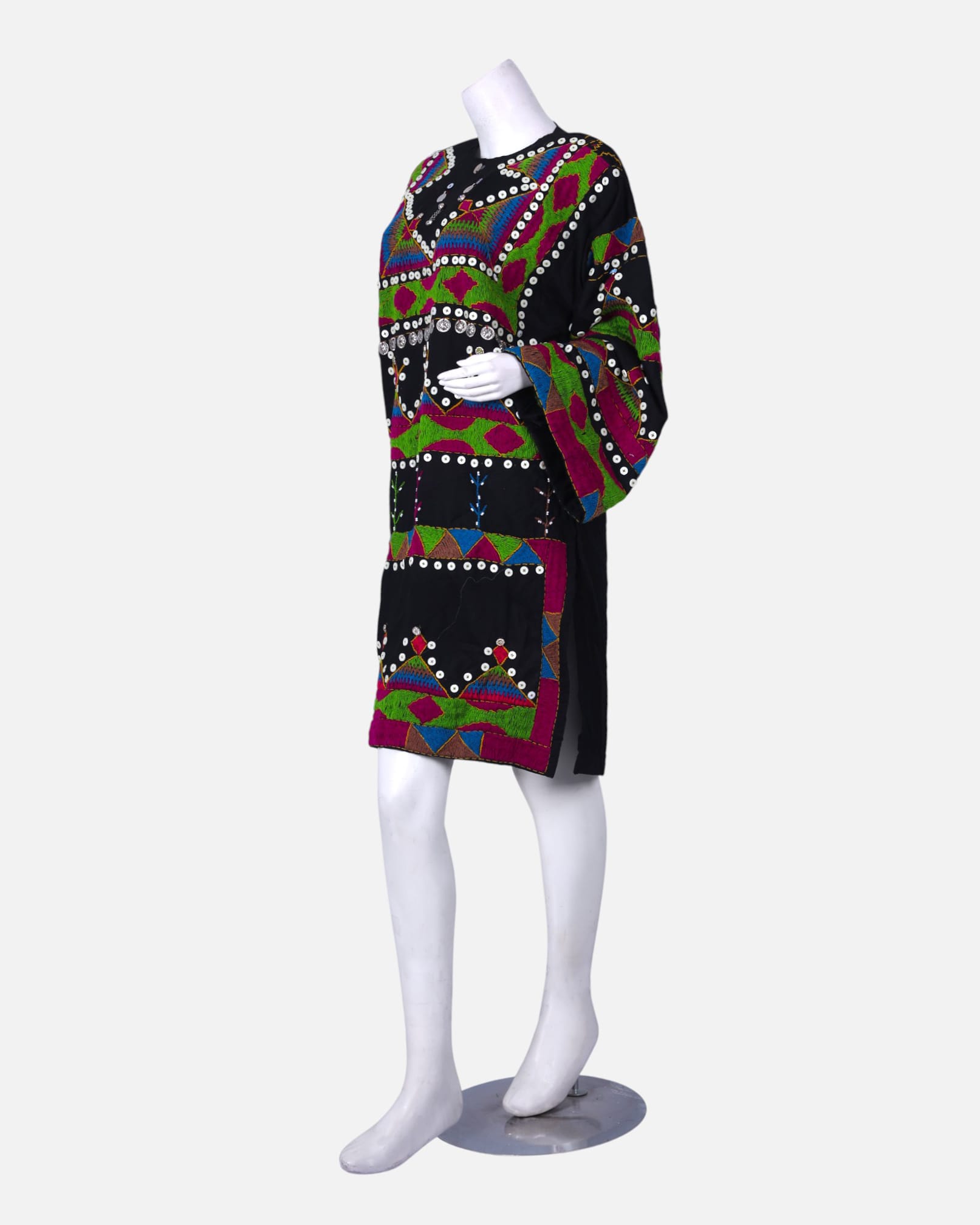 Pirani Dress | Handcrafted Afghan Embroidered Cotton Dress