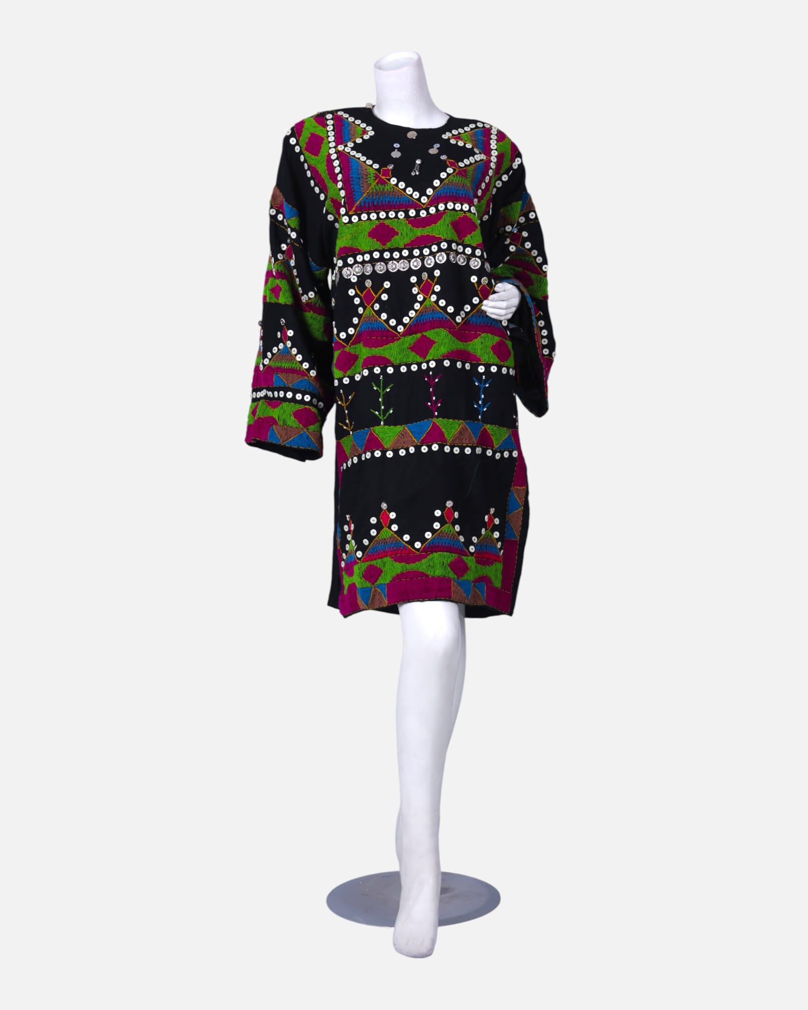 Pirani Dress | Handcrafted Afghan Embroidered Cotton Dress
