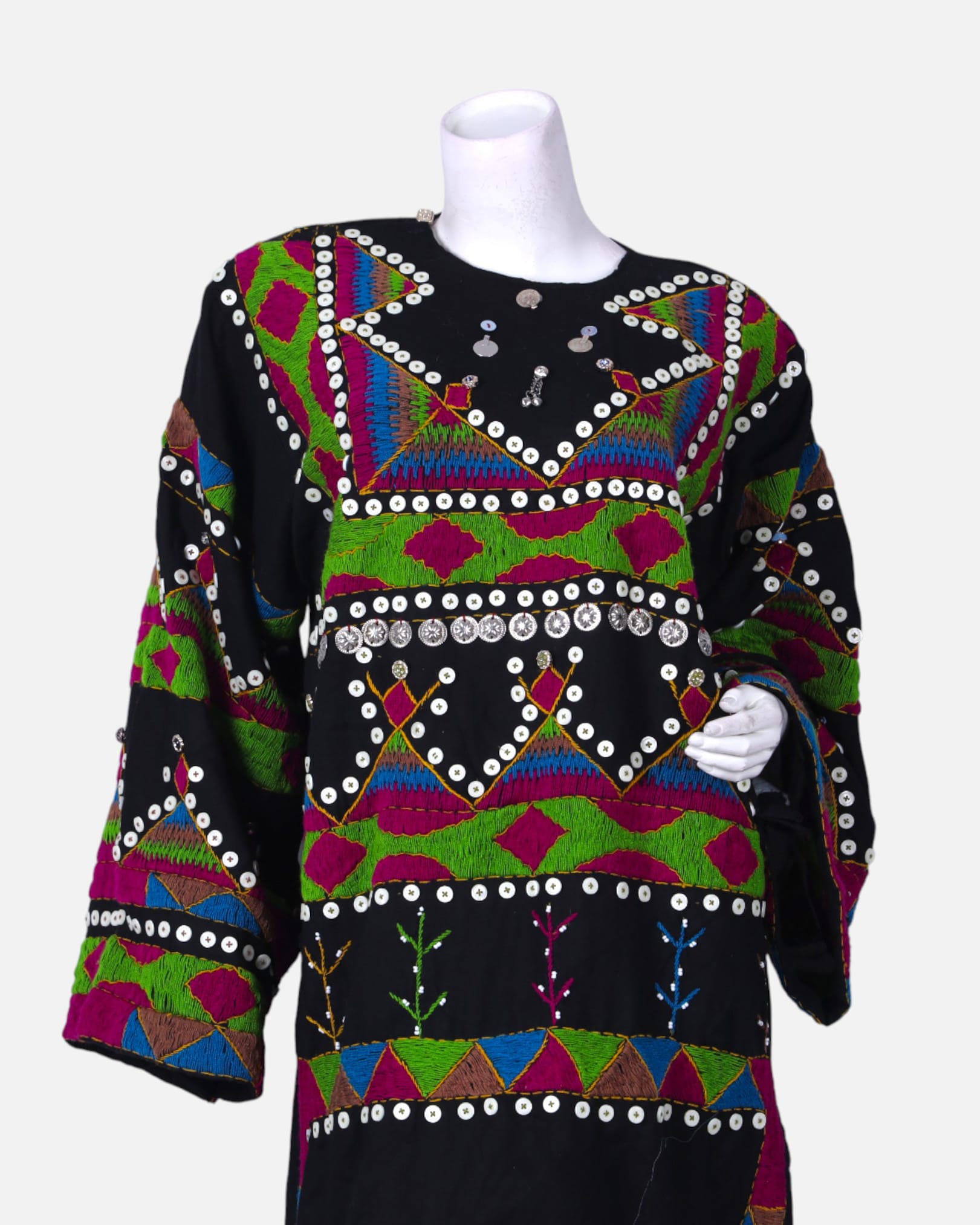 Pirani Dress | Handcrafted Afghan Embroidered Cotton Dress