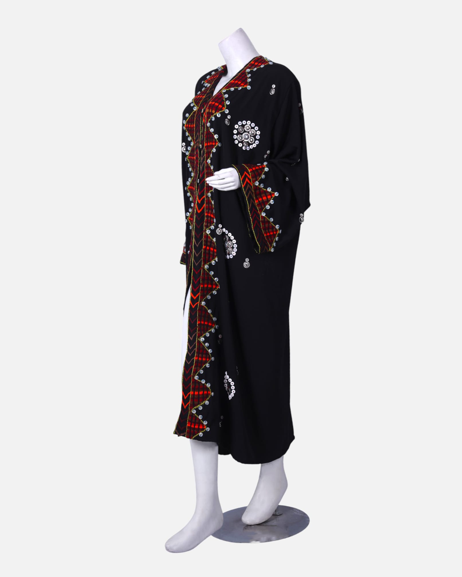 Afghan Hijab | Handcrafted Embroidered Hijab | Traditional Crepe Fabric