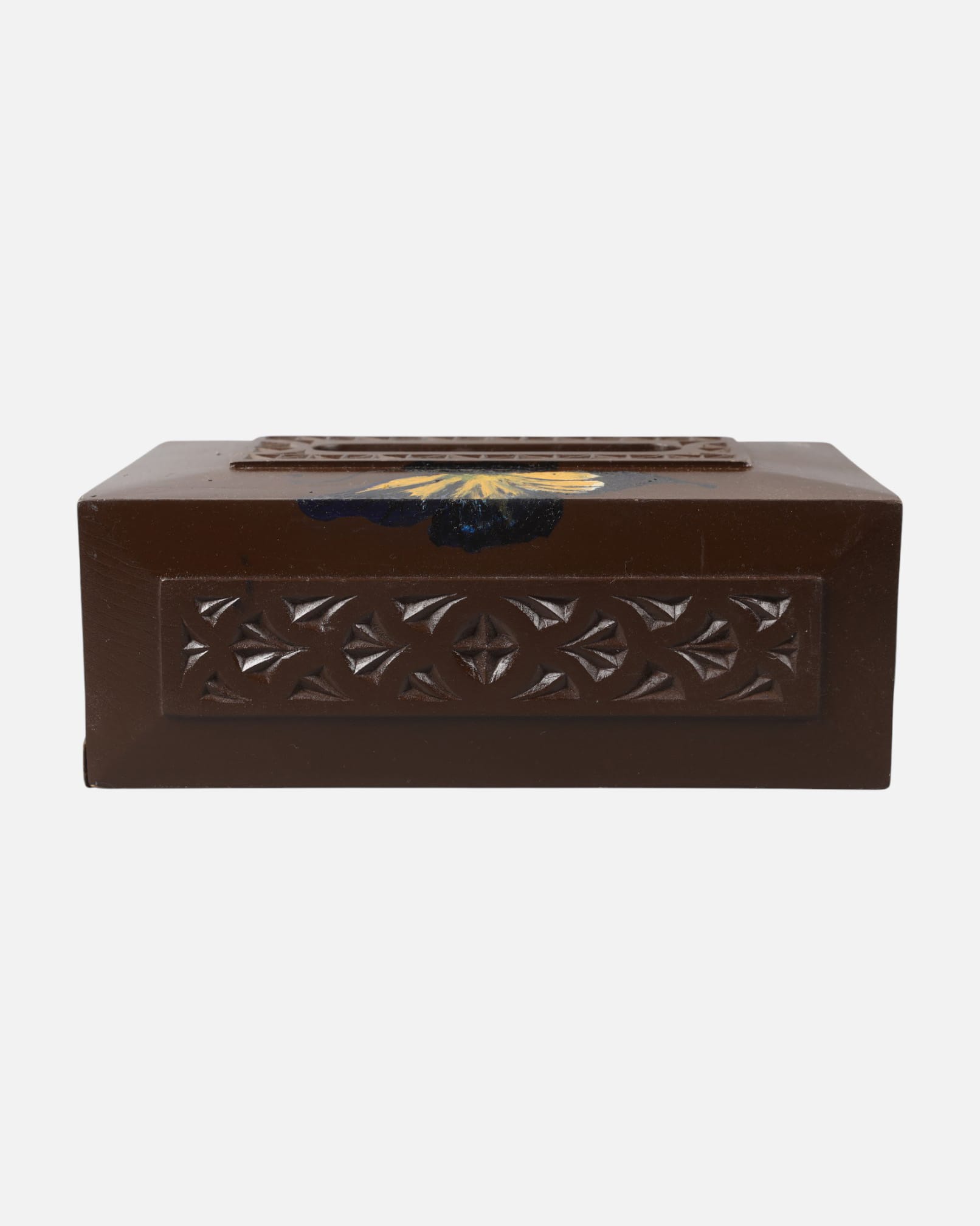 Handcrafted Butterfly Wood Box | Nurestani Carved and Painted