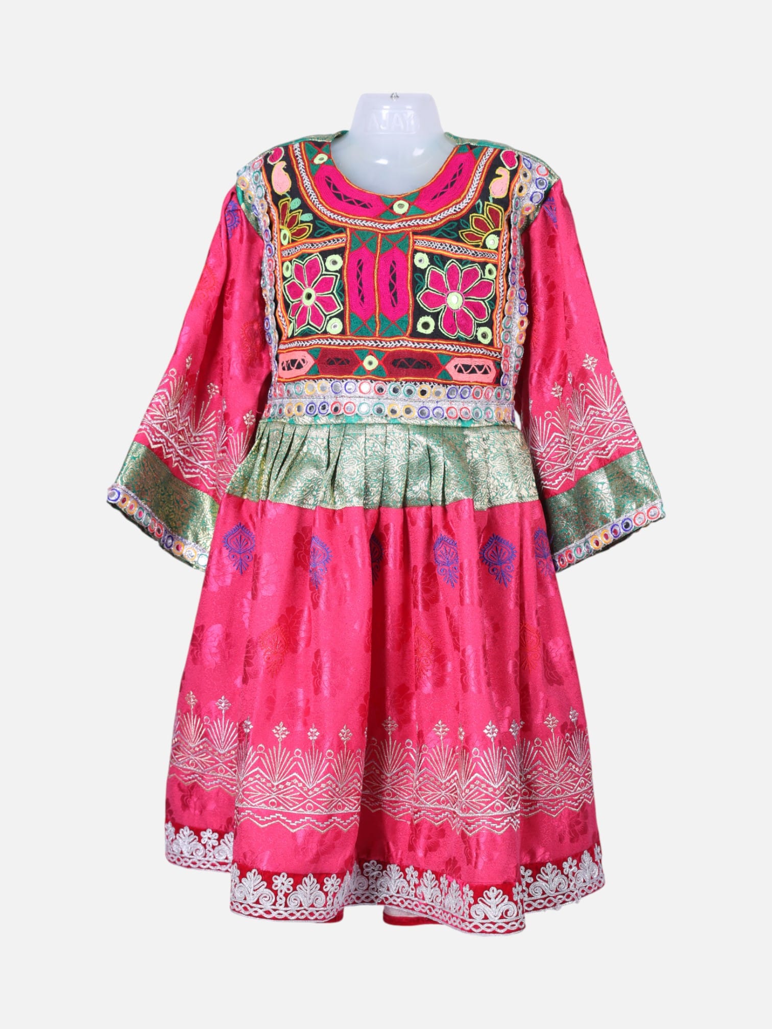 Traditional Afghan Gand Dress | Handcrafted Embroidered Dress