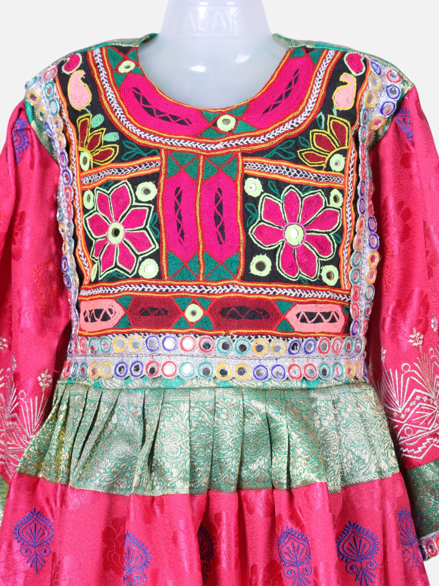 Traditional Afghan Gand Dress | Handcrafted Embroidered Dress