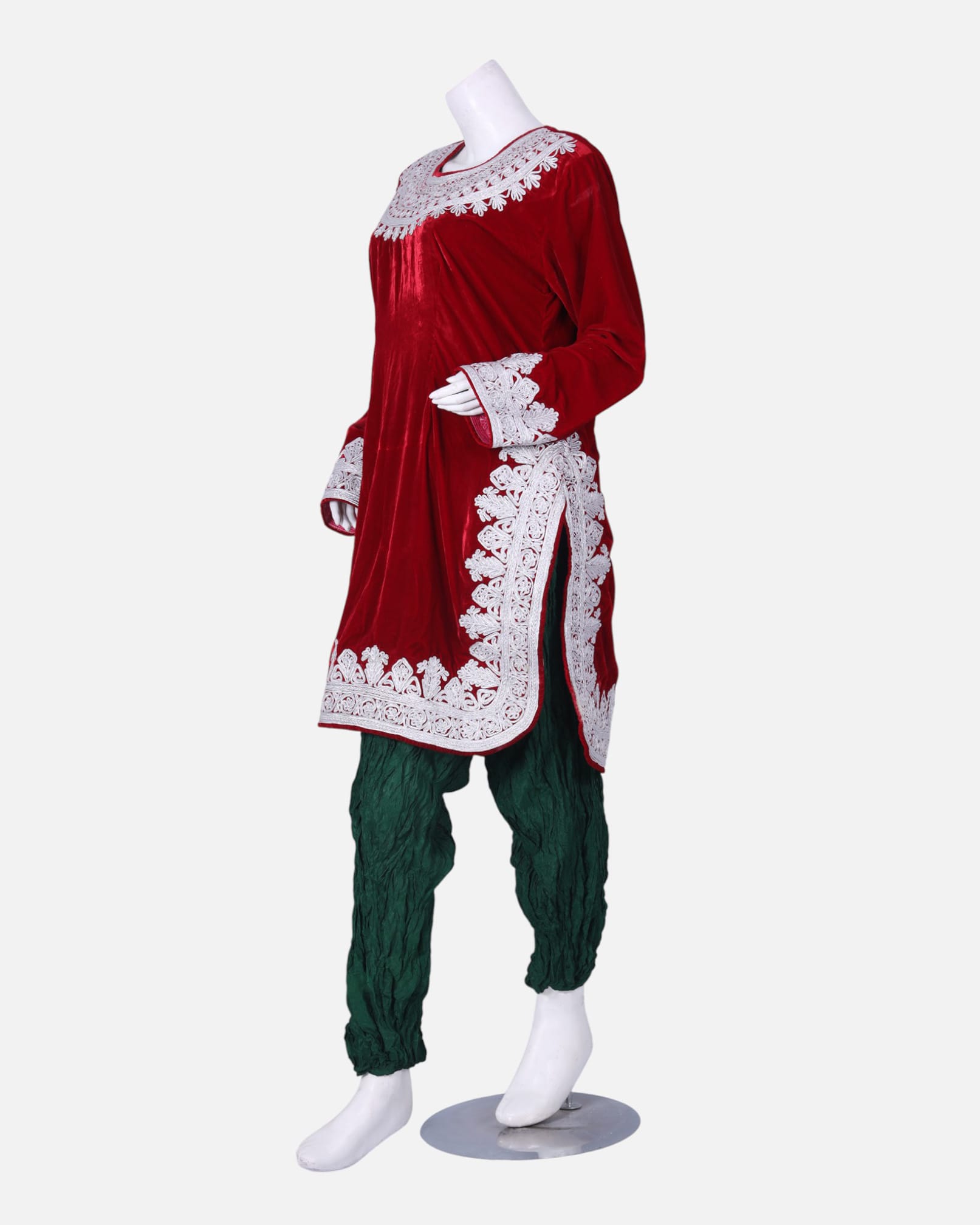 Punjabi Gand | 2pc Traditional Afghan Embroidered Dress