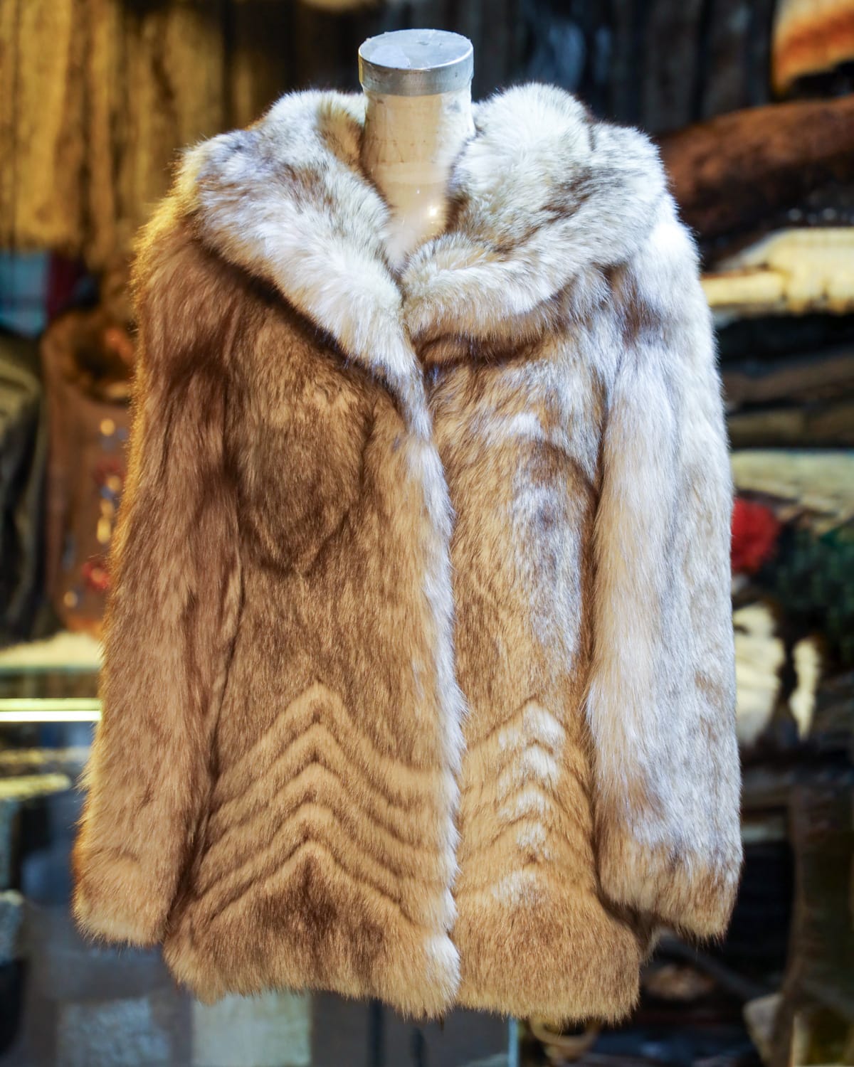 Premium Coat with Chevron Design