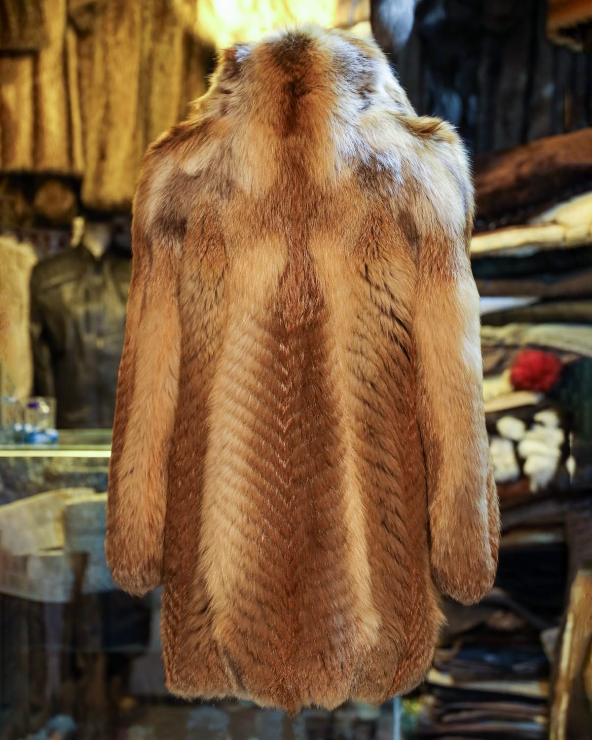Premium Coat with Chevron Pattern