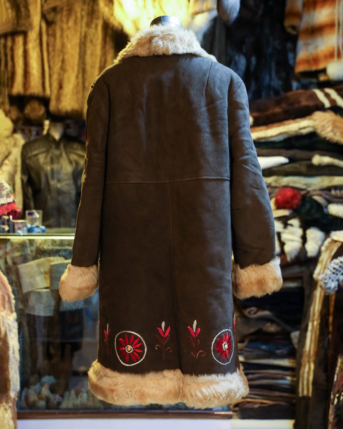 Handcrafted Coat with Floral Embroidery