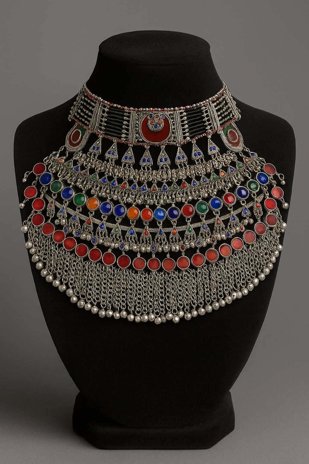 Hand Made Vintage Ethnic Afghani Jewelry Nacklace