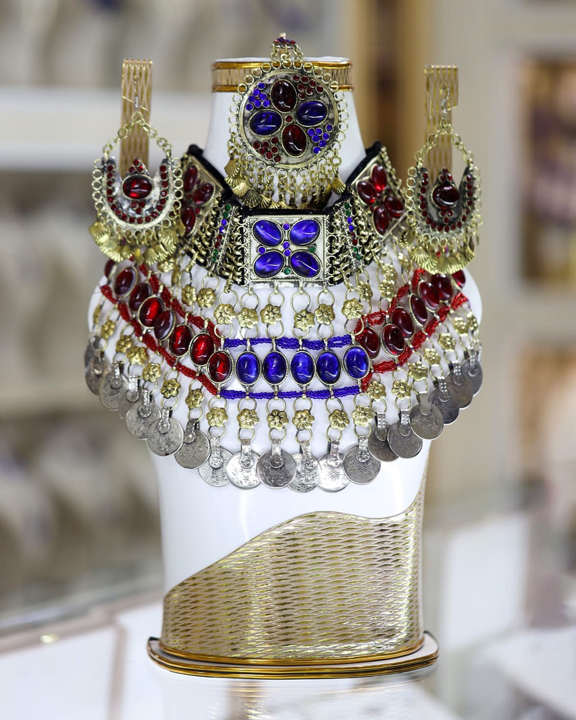 Afghan Multicolored full jewellery set