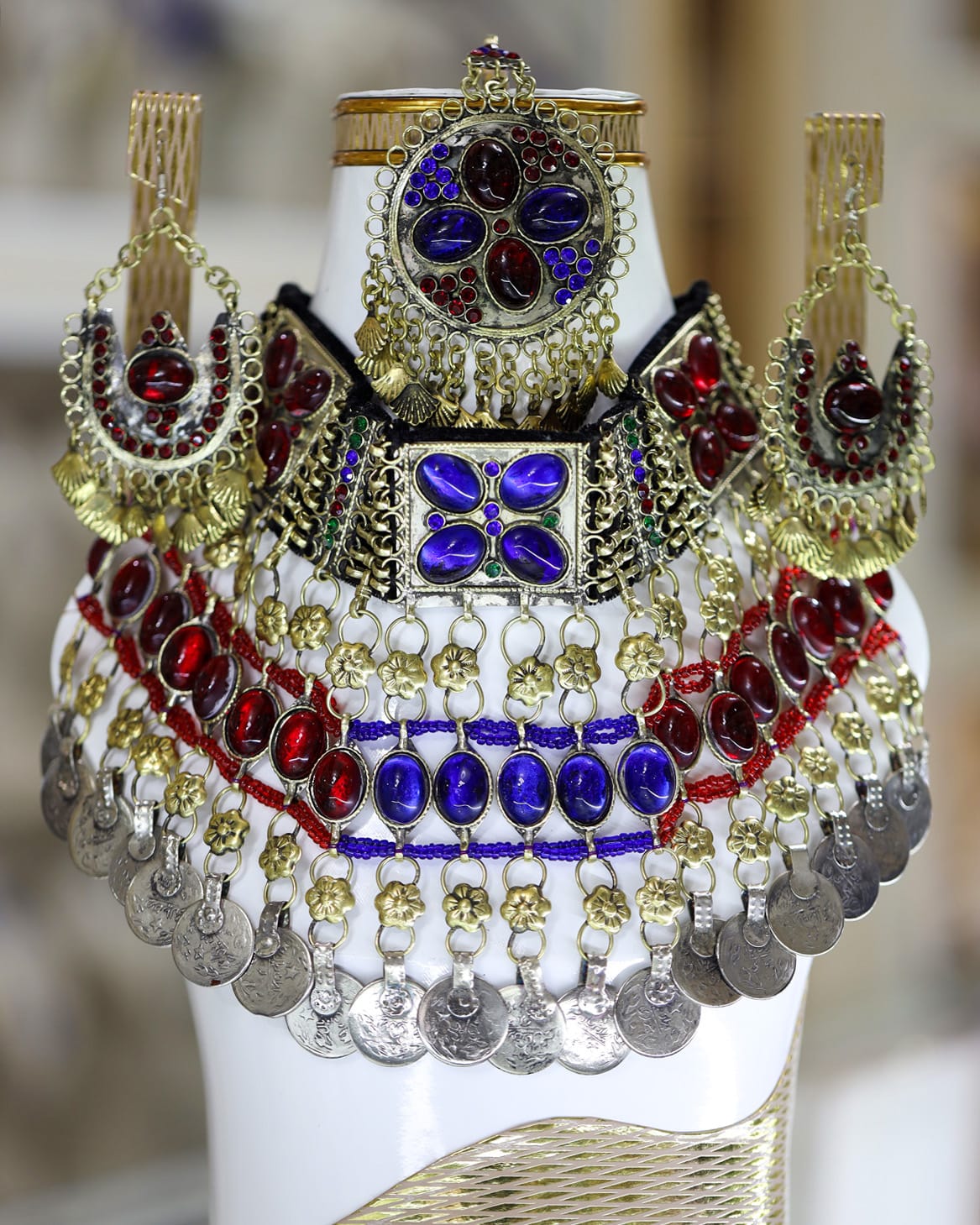 Afghan Multicolored full jewellery set