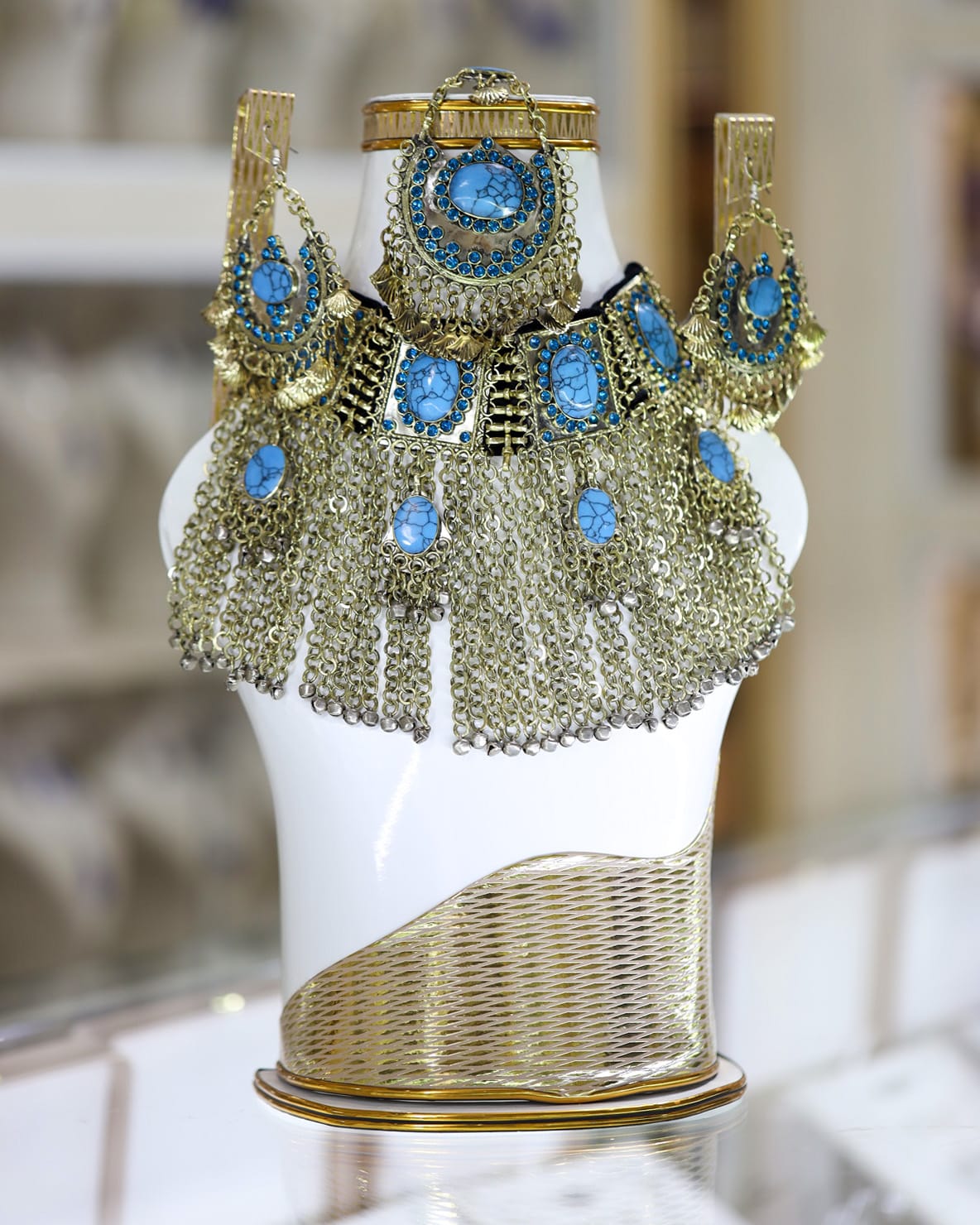 Afghan Turquoise Jewelry Set