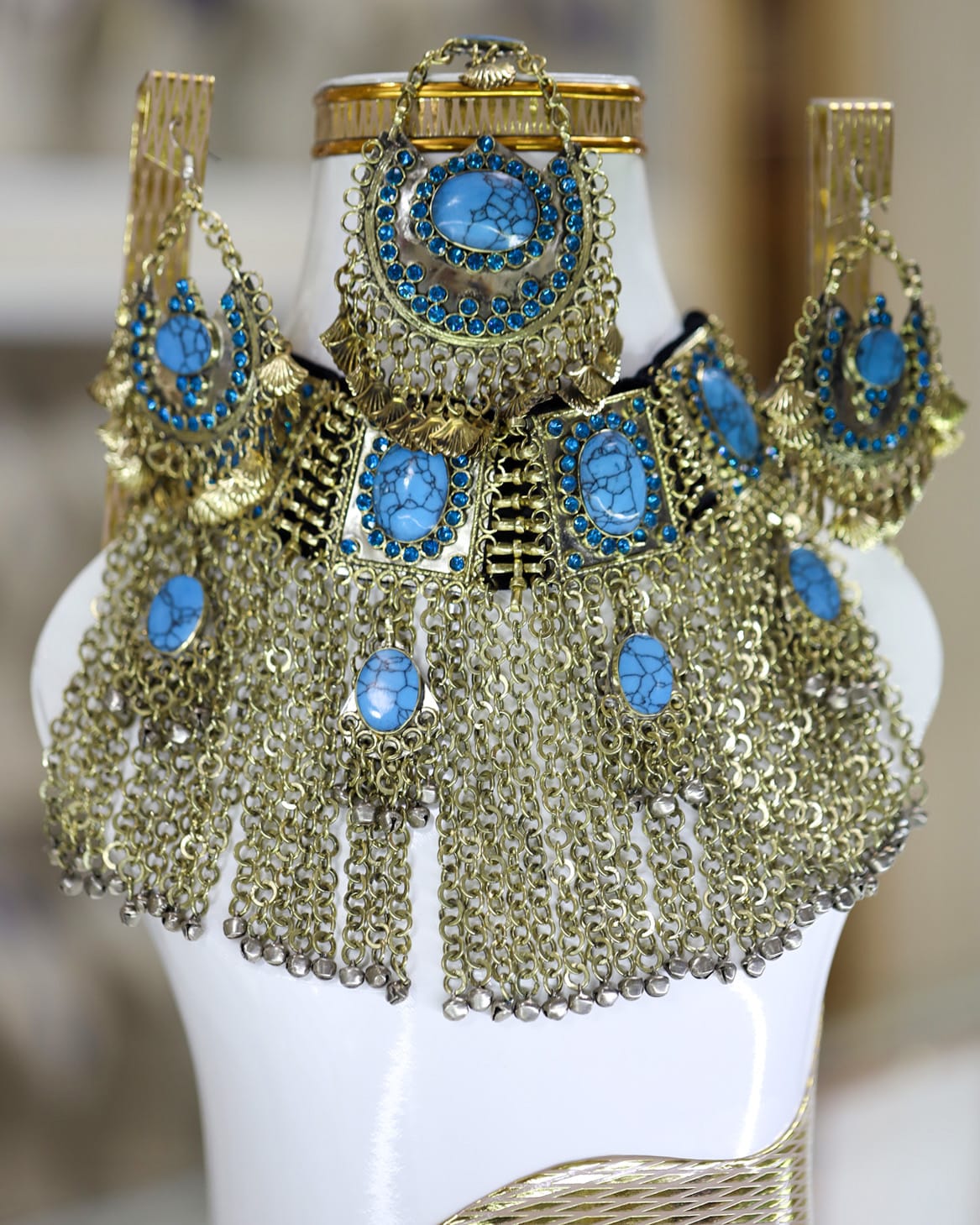 Afghan Turquoise Jewelry Set
