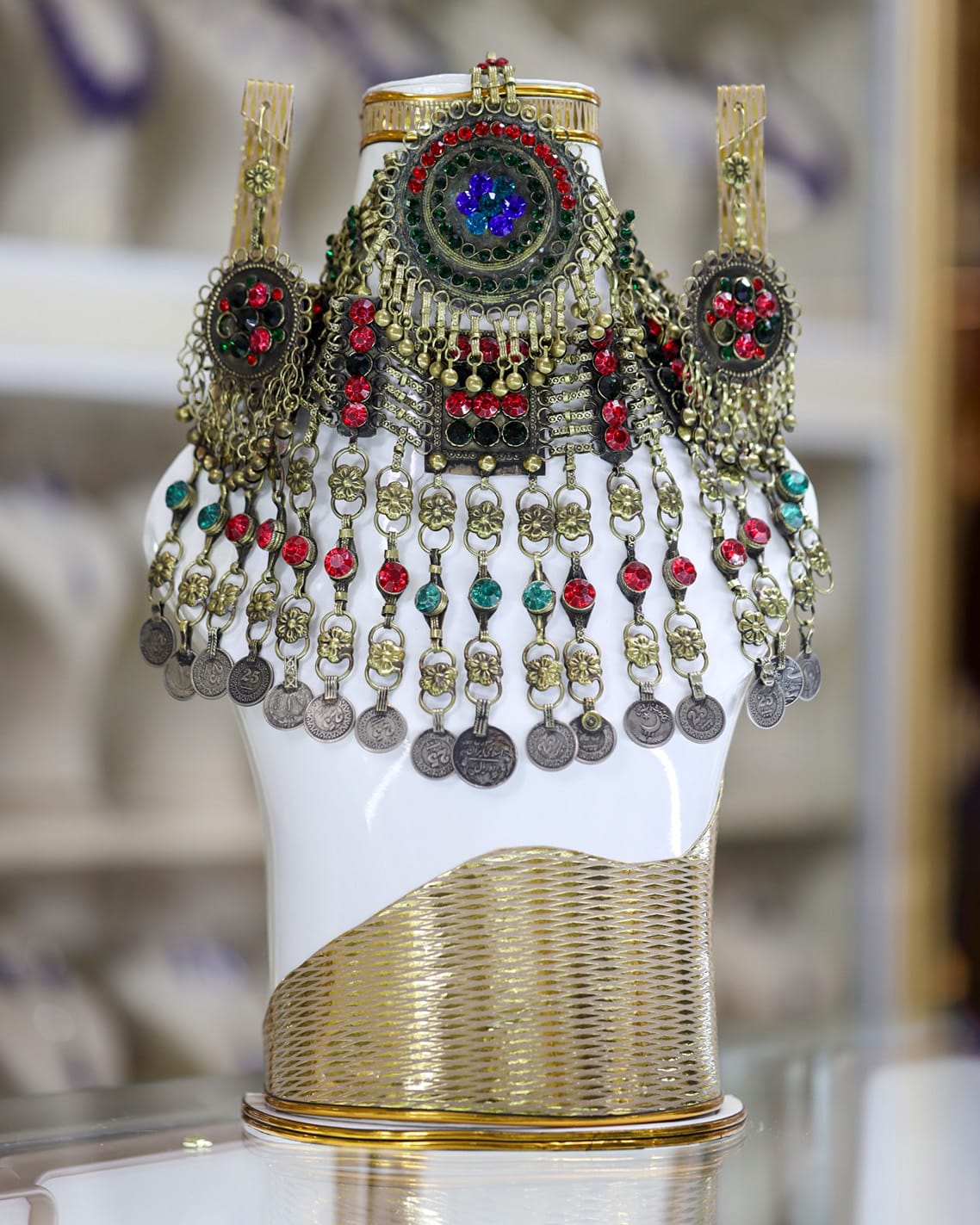 Afghan bridal Multicolored Jewelry Set