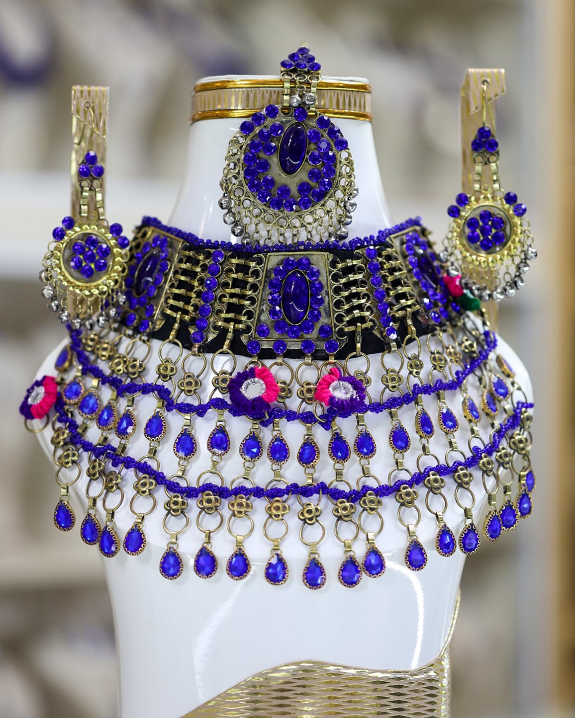 Afghan Purple full Jewelry Set