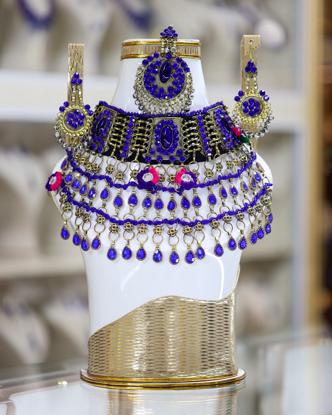 Afghan Purple full Jewelry Set