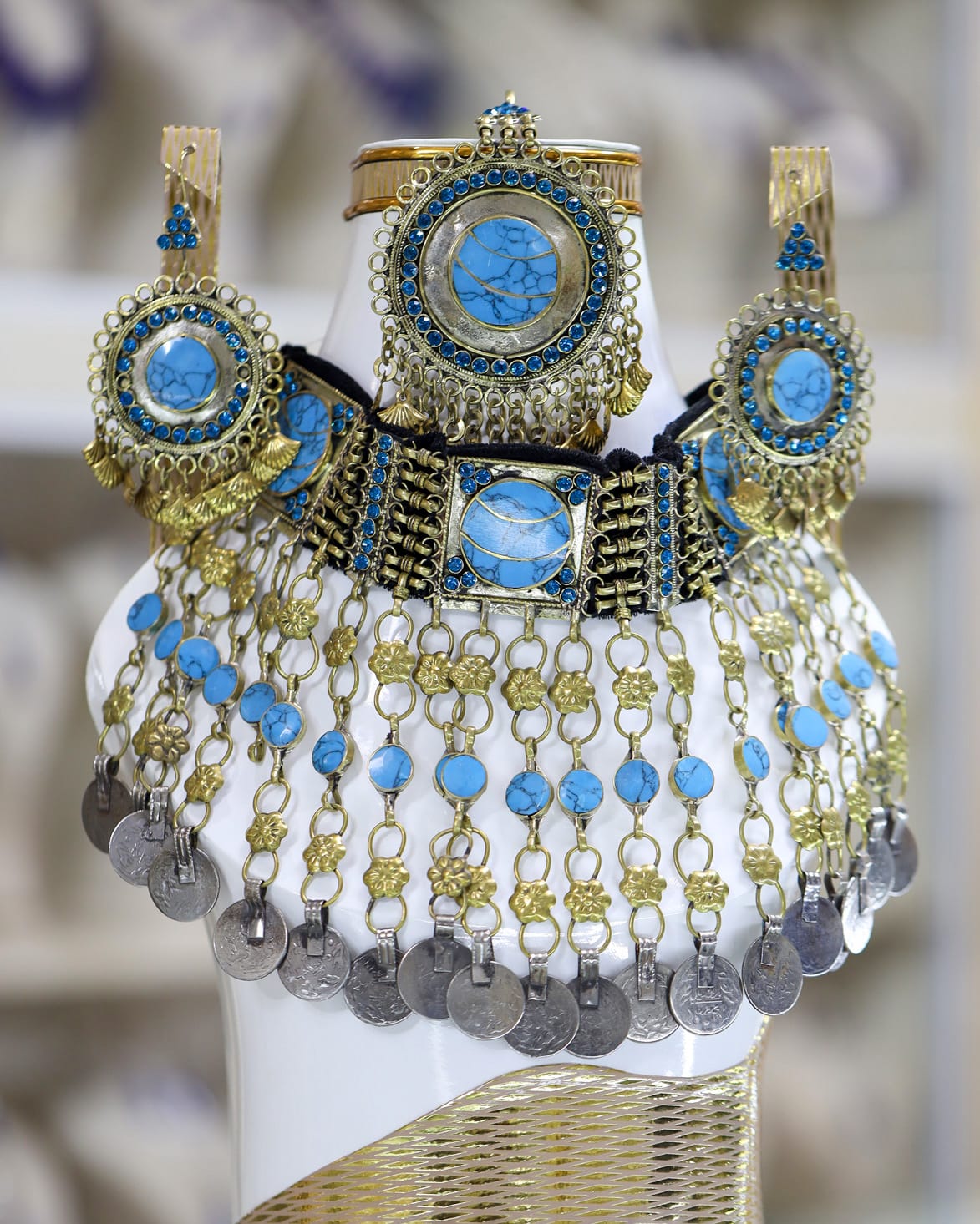 Afghan Turquoise full Jewelry Set