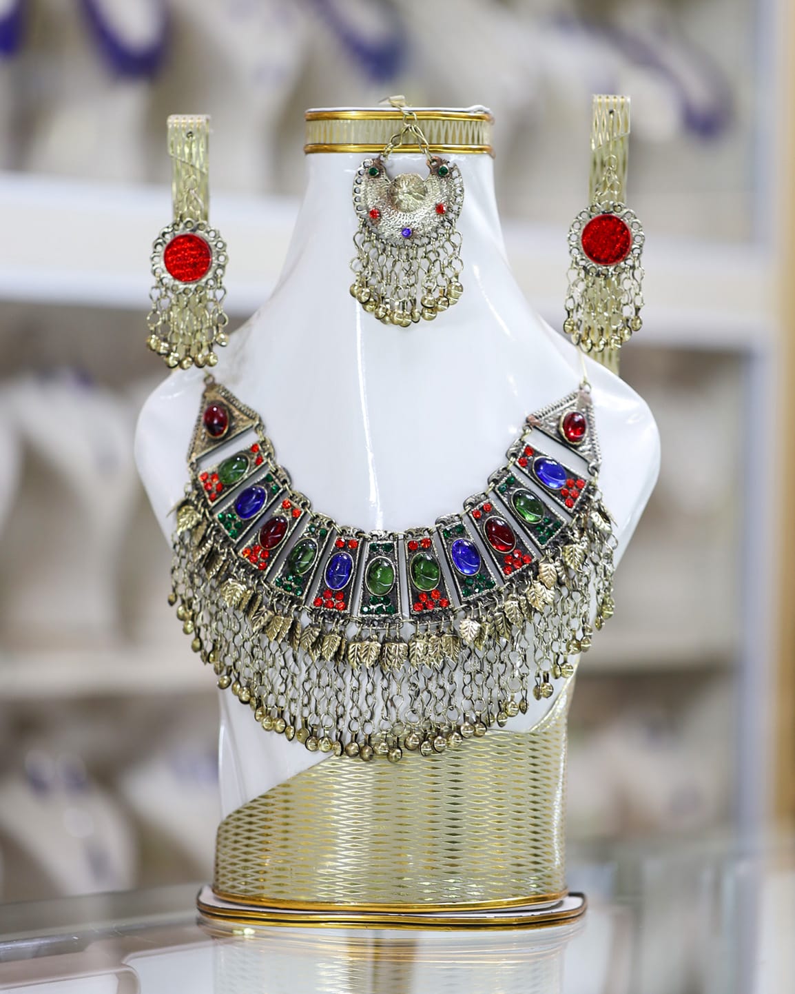 Afghan Traditional Crystal Jewelry Set