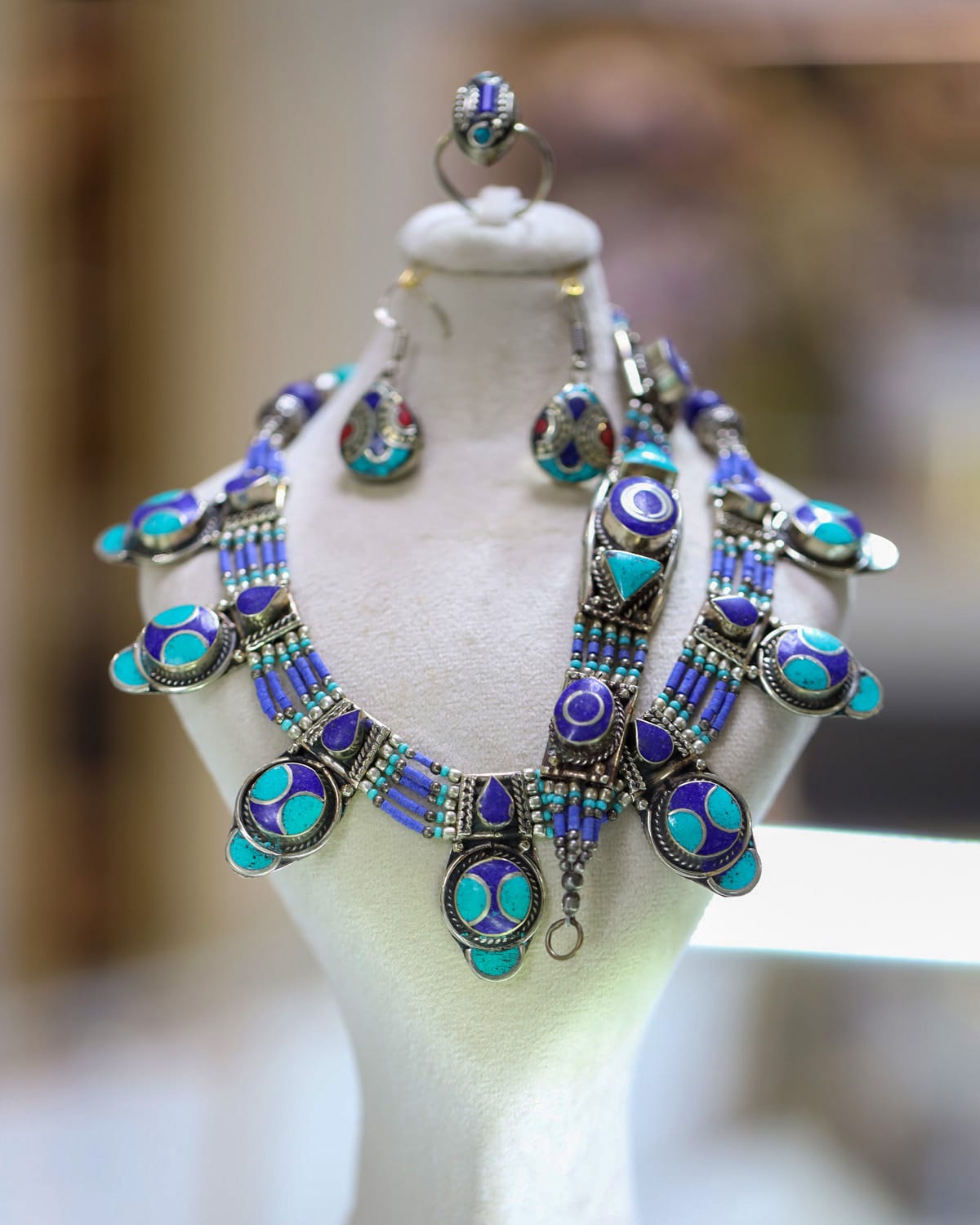 Turquoise Afghan jewelry Set
