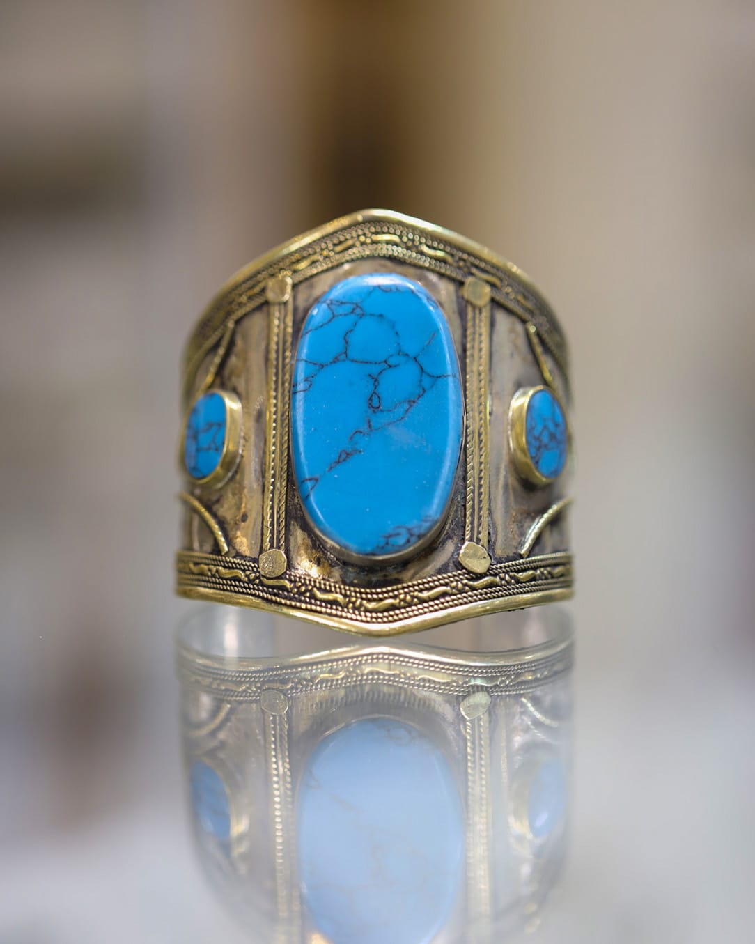 Afghan kuchi lapis lazule Turquoise Bangle