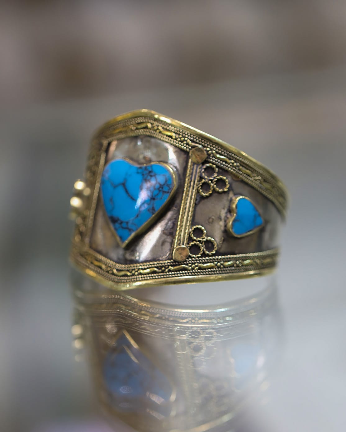 Afghani Kuchi Lapis Lazuli Cuff Bracelets