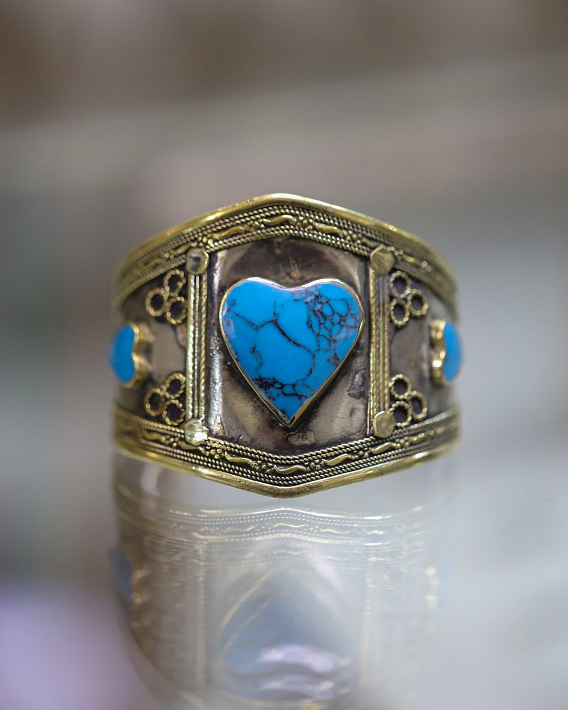 Afghani Kuchi Lapis Lazuli Cuff Bracelets
