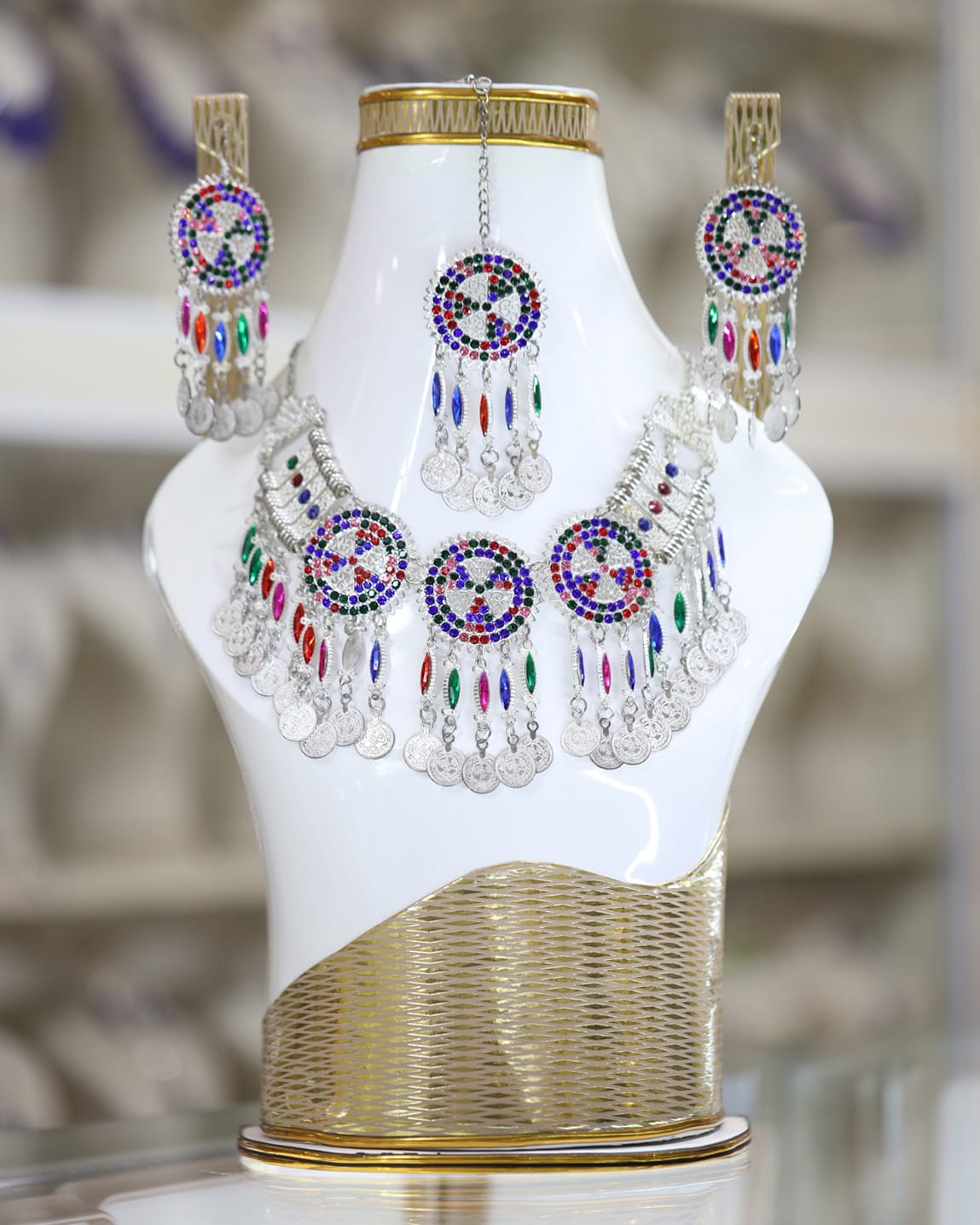 Afghan Kuchi multicolor full Jewelry Set