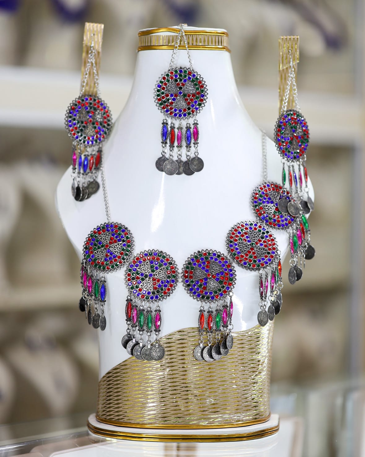 Afghan Kuchi colorful full Jewelry Set