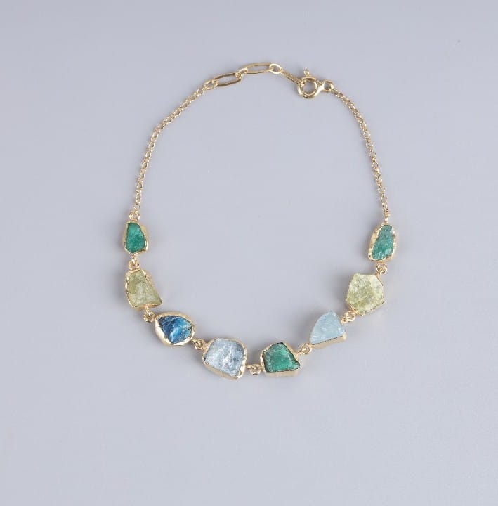 Emerald & Aquamarine Bracelet