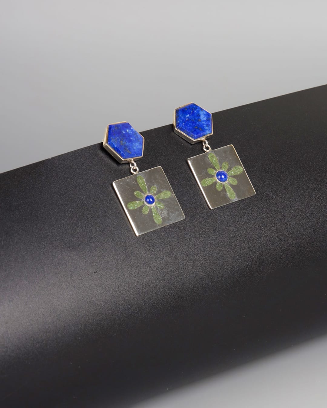 Lapis Lazuli & Bamyan Turquoise Earrings