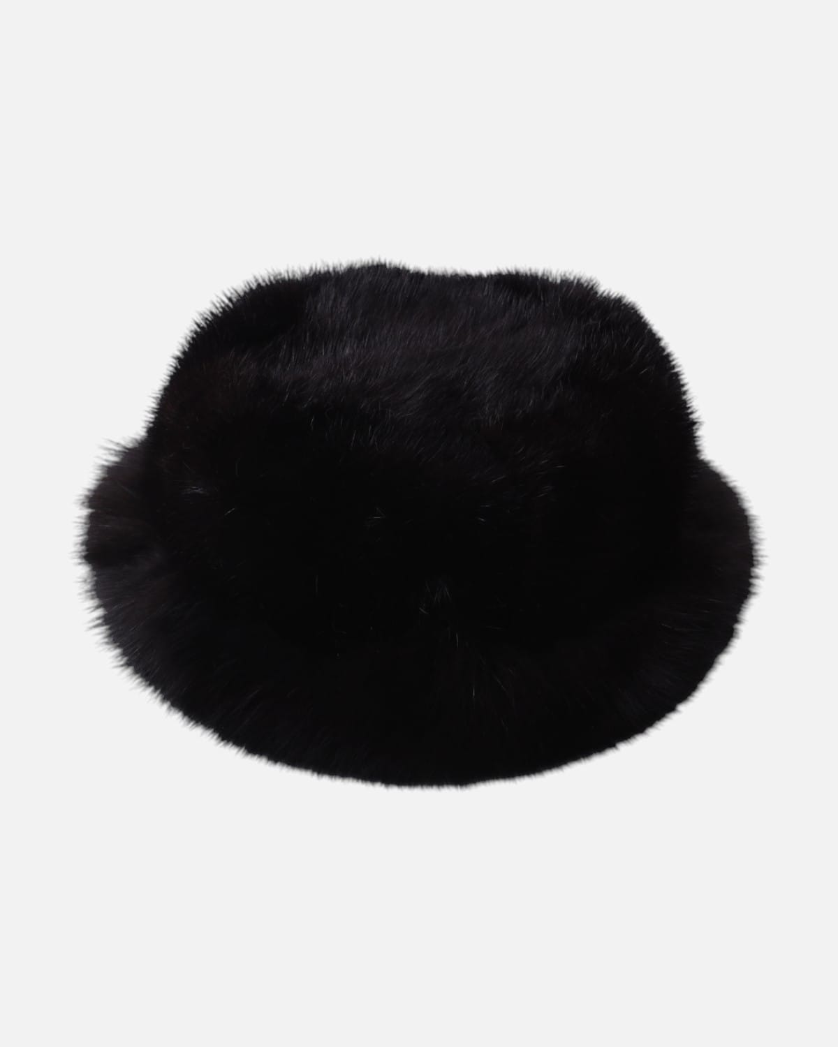 Black Fox Fur Hat Luxury Handmade Winter Hat