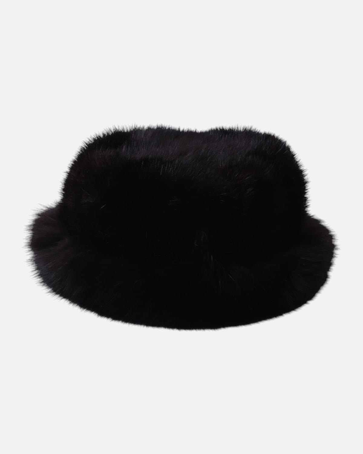 Black Fox Fur Hat Luxury Handmade Winter Hat