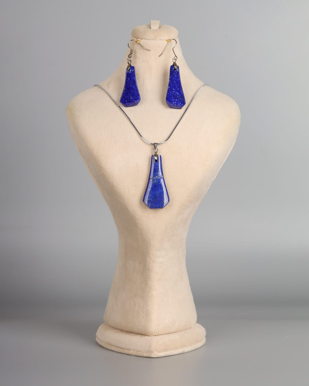 Lapis Lazuli Necklace & Earrings Set