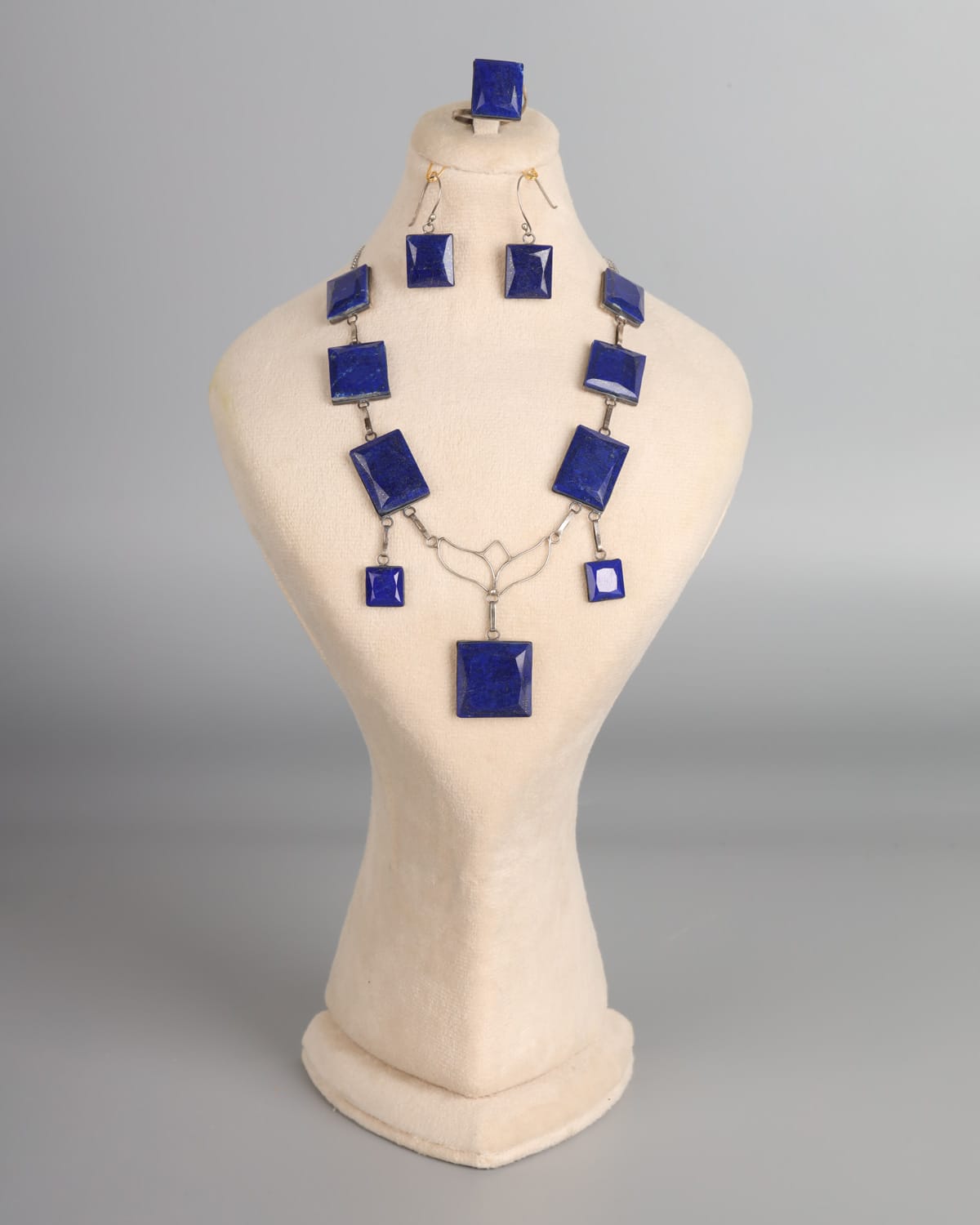 Handcrafted Lapis Lazuli Jewelry Set