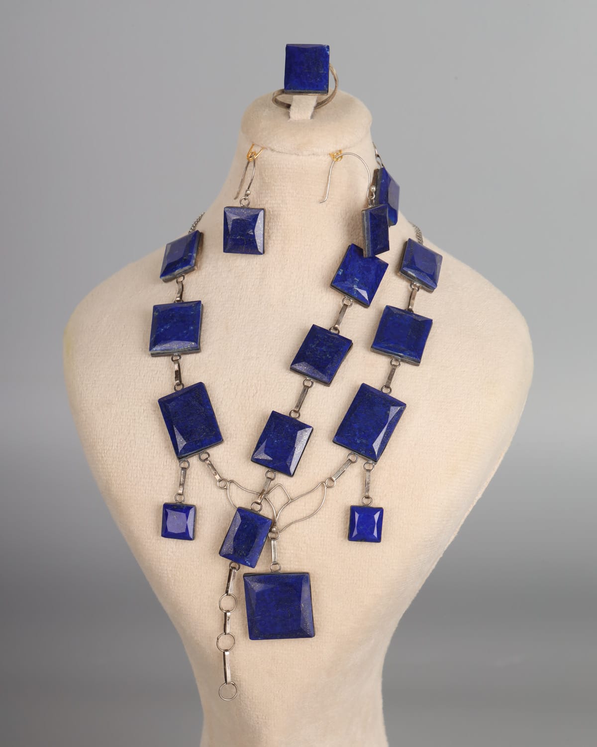 Handcrafted Lapis Lazuli Jewelry Set