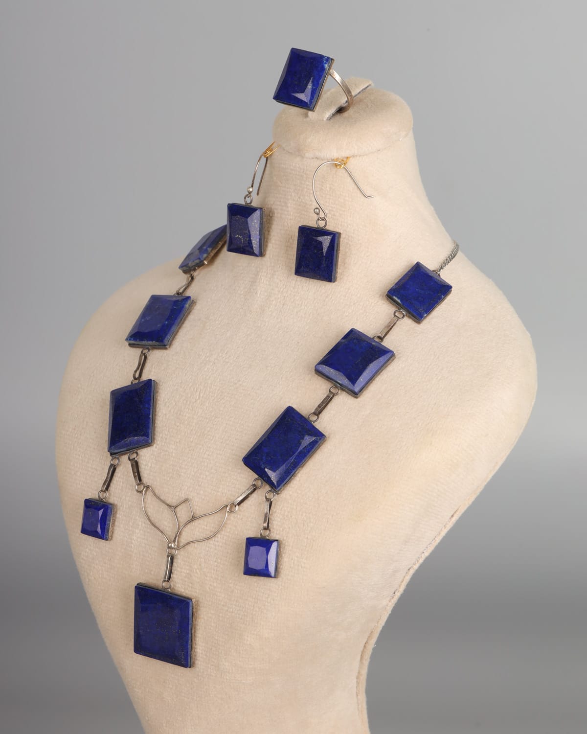 Handcrafted Lapis Lazuli Jewelry Set