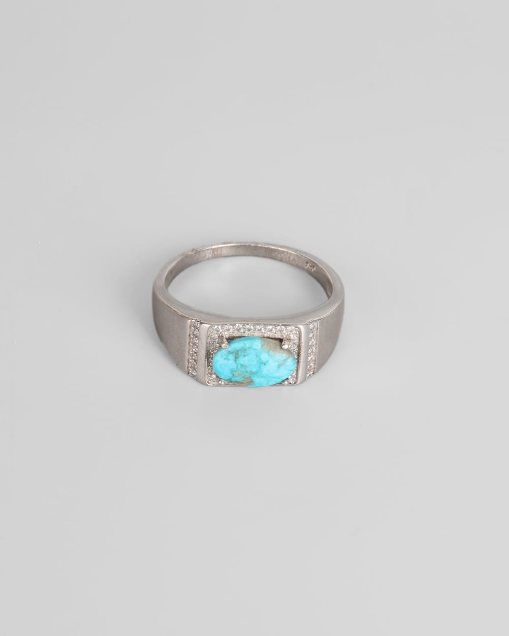 Turquoise Nishapur Ring 925 Silver Gemstone Ring