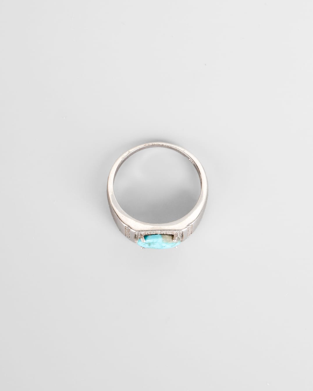 Turquoise Nishapur Ring 925 Silver Gemstone Ring