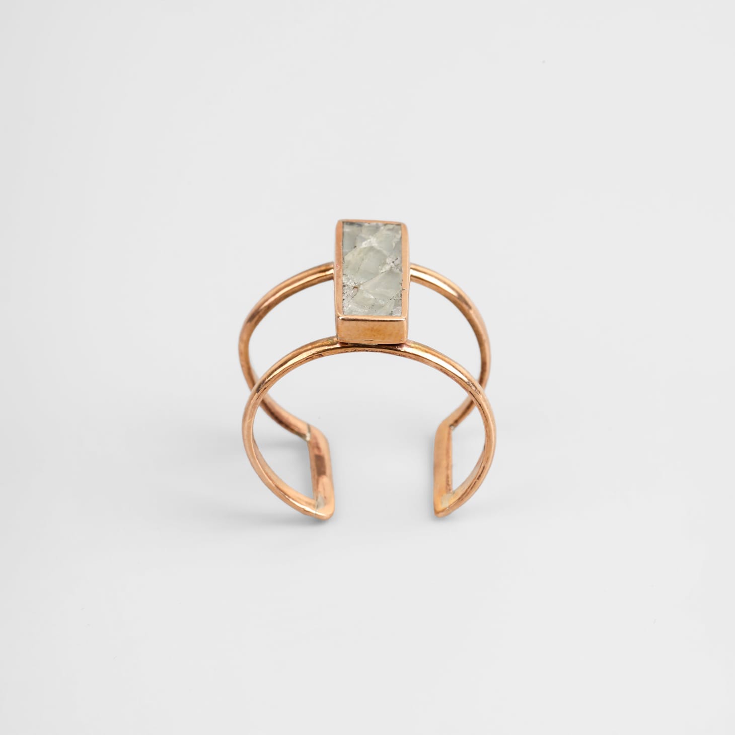 Bamyan Turquoise Gold Washed Brass Ring